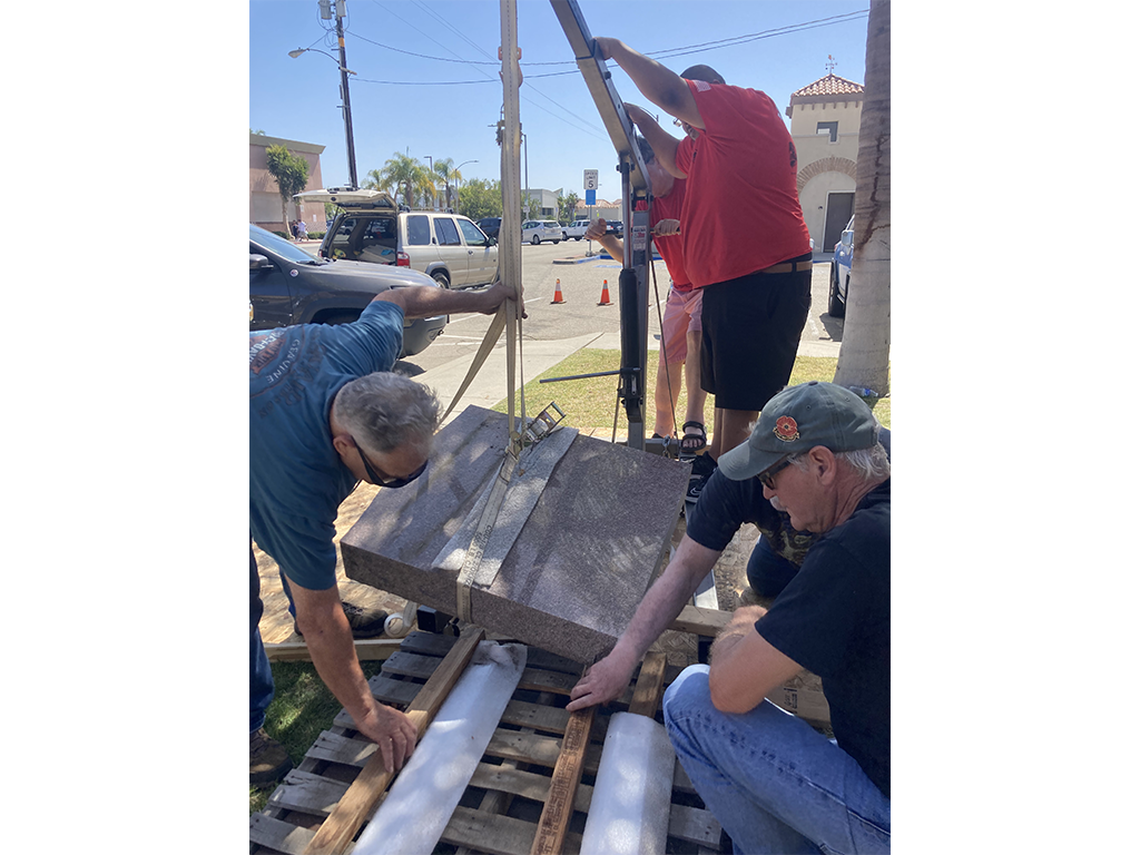 monument installation and dedication